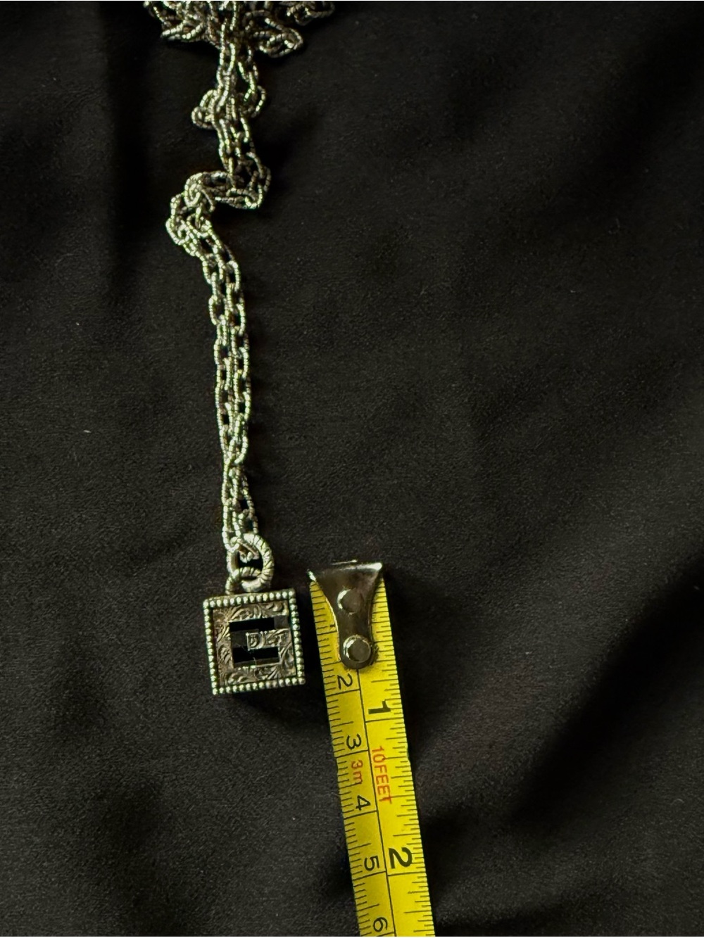Vintage Gucci G Cube Necklace Sterling Silver 925 - Picture 8 of 9